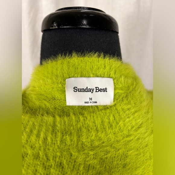 Sunday Best Chartreuse Knit Pullover - Picture 3 of 4